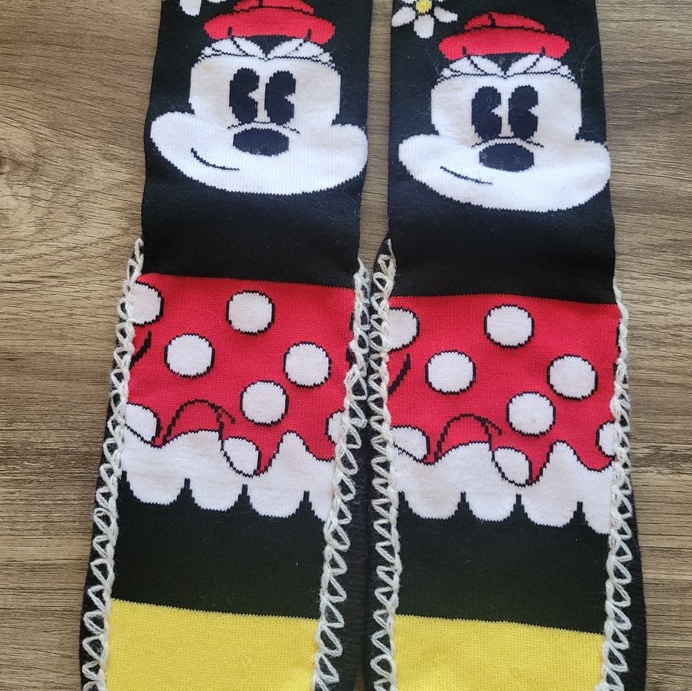 Minnie Mouse Red and Yellow Slipper Socks